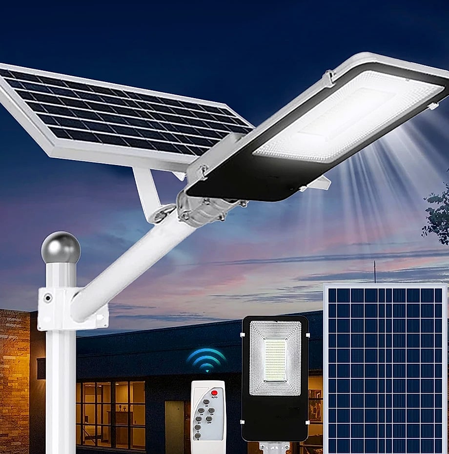 8000mAh Solar Street Light with 281 LEDs Dusk to Dawn
