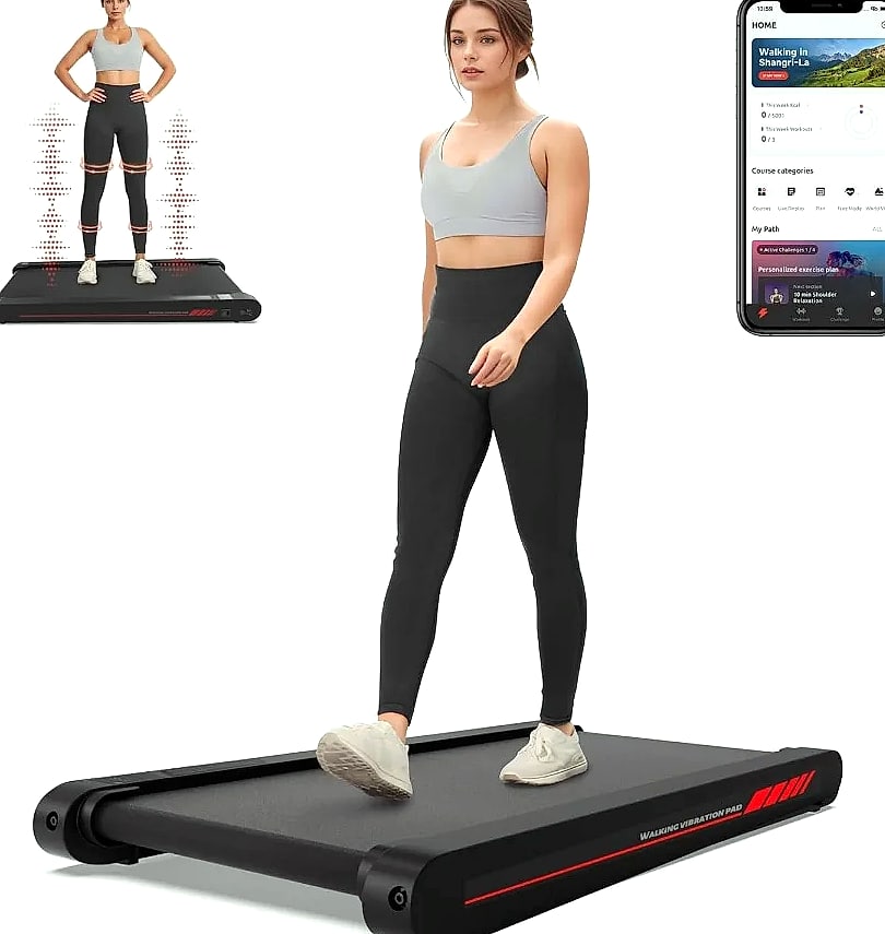 4-in-1 Vibration Walking Pad with App Control