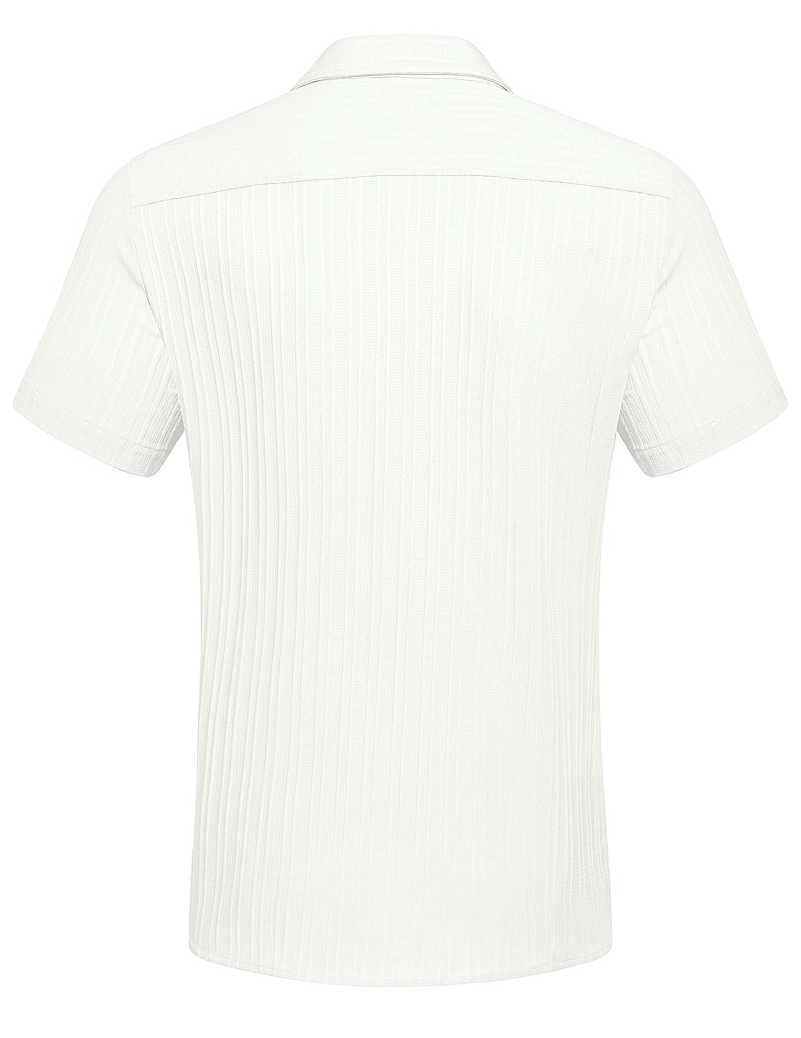 COOFANDY Men's Casual Button Down Short Sleeve Summer Beach Shirt