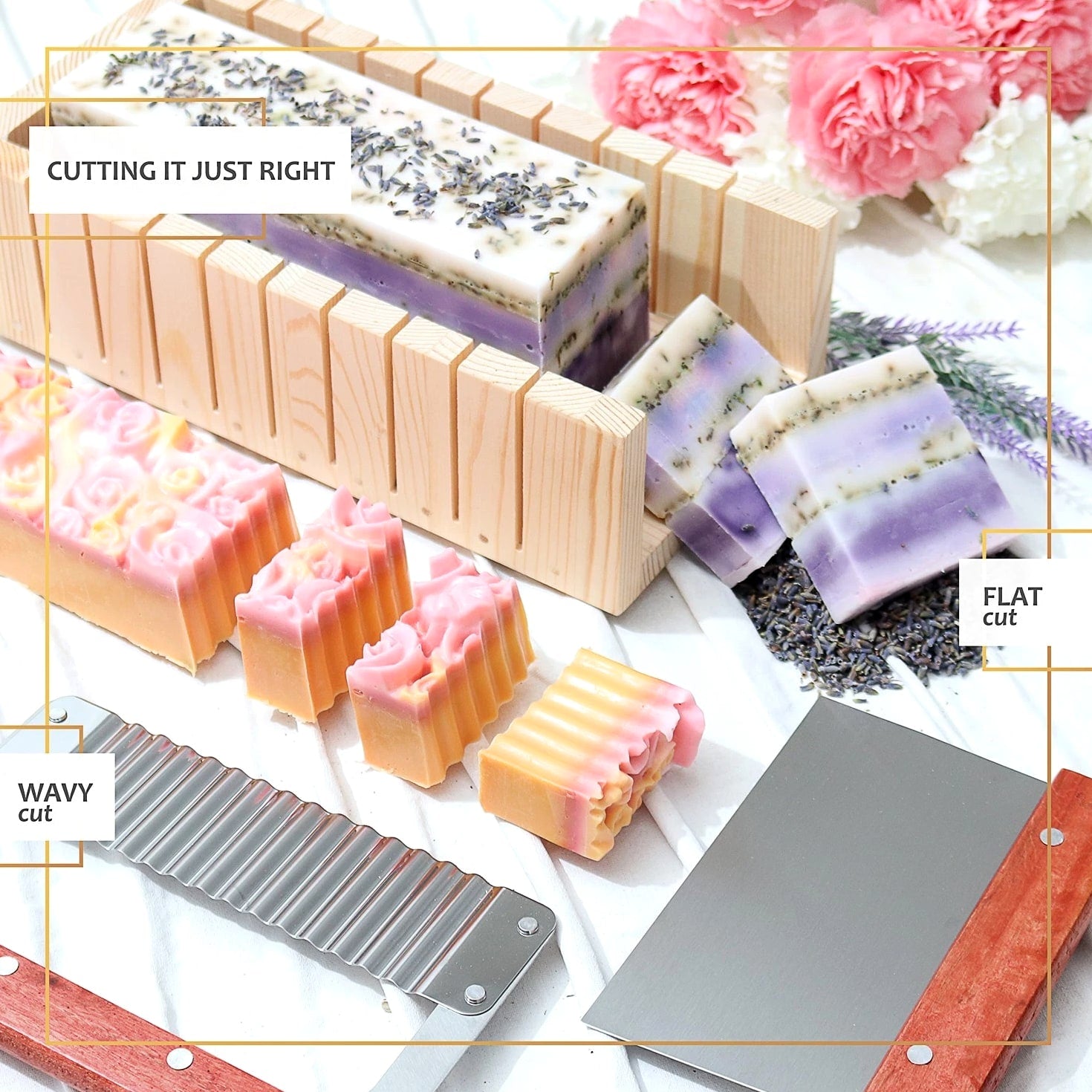 Deluxe DIY Soap Making Kit for Adults & Kids | Melt & Pour Shea Butter + Glycerin Base