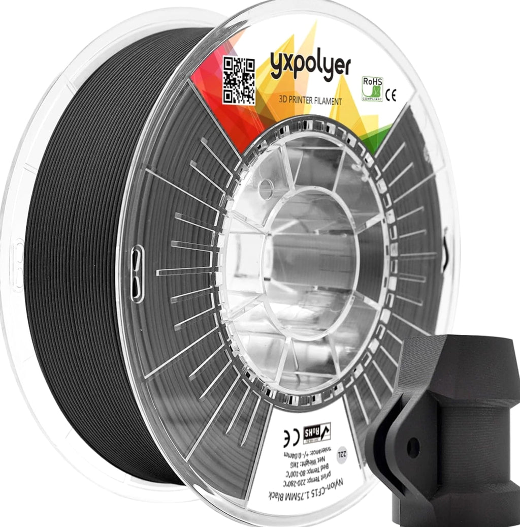 Carbon Fiber Nylon Filament PA6-CF 3D Printer Filament 1.75Mm 1Kg with PC Spool