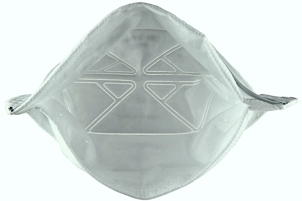 3M N95 Disposable Respirator, VFlex Particulate Respirator 9105, Pack of 50, Standard Size, NIOSH Approved, For Sweeping, Sanding, Grinding, Sawing, Bagging, Dust