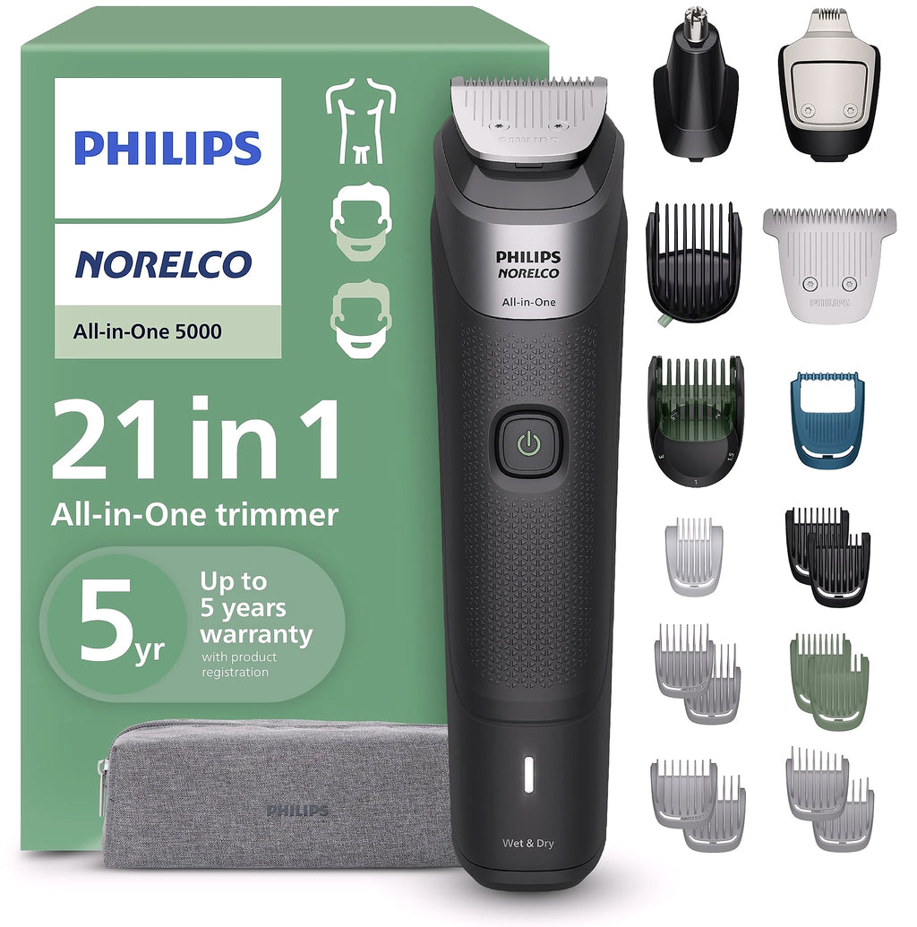 Philips Norelco Multigroom 5000 MG5910/49 18-Piece Grooming Kit