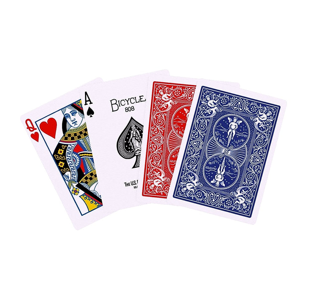 Bicycle Standard Playing Cards, Poker Size, Red & Blue 2-Deck Pack