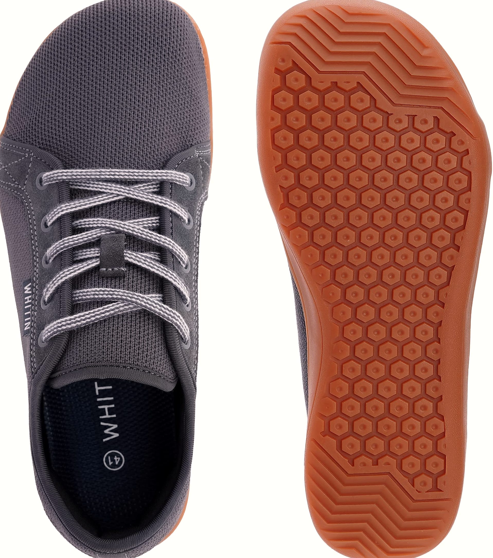 WHITIN Men's Wide Minimalist Barefoot Sneakers Zero Drop