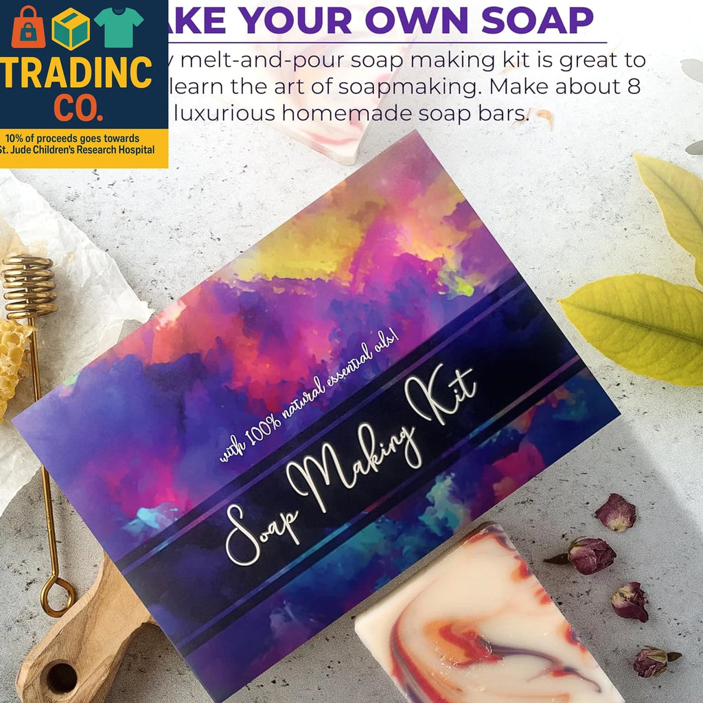 Soap Making Kit for Adults - Make Your Own Soap with Melt & Pour DIY Natural