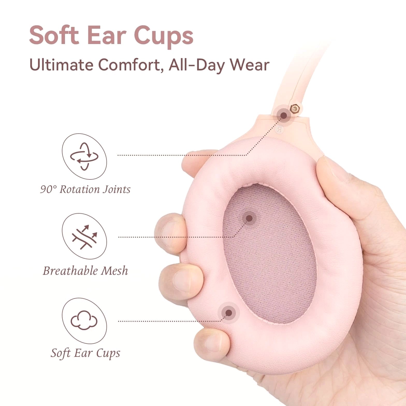 Headphone ANC Noise Cancelling Wireless Bluetooth 5.3 Over-Ear  (40HRS)