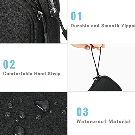 Small Electronics Carrying Case Bag Gadgets Organizer Pouch for Tech Accessories