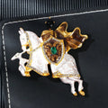 fashion knight brooch, jacket clothing accessories pin jewelry
