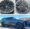 26'' inch Escalade Wheels fit Silverado Yukon Tahoe Gloss Black with Tires New