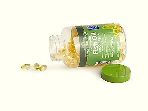 Finest Nutrition Half-Size Fish Oil 1200mg Softgels 200 Count