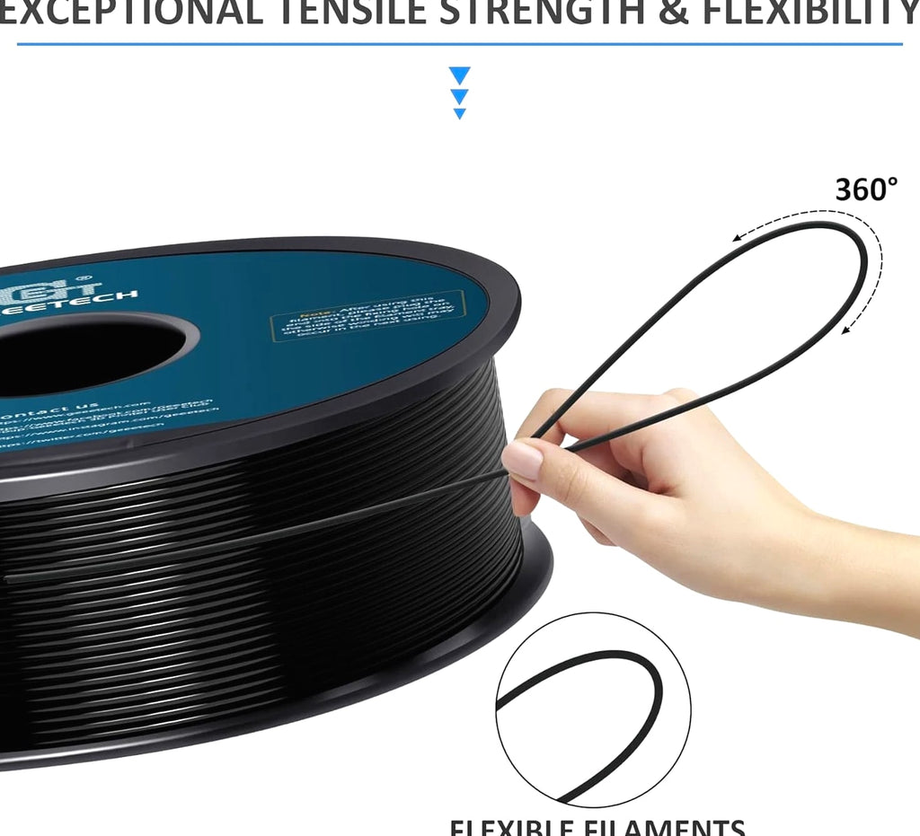 Flexible 3D Printer Filament with High Elasticity TPU