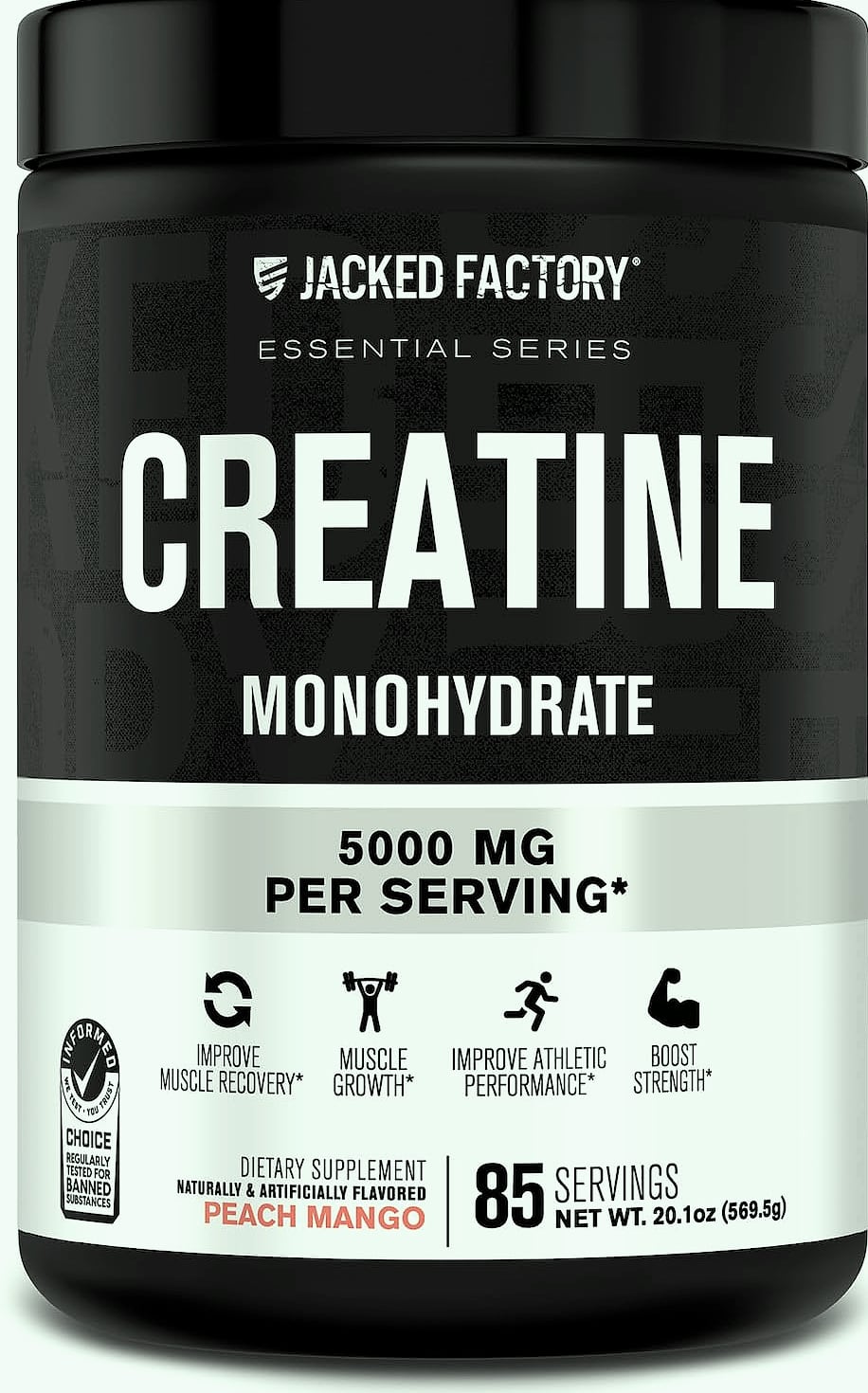 Jacked Factory Creatine Monohydrate Powder 425g Supplement
