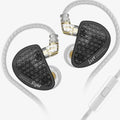 Hifi IEM PRO Black Wired Sound Isolation Earbud and In-Ear Earbuds with 2 Pin De