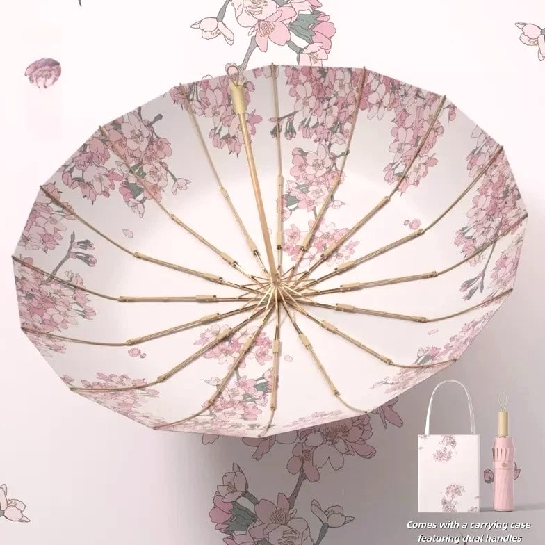 Wind-Resistant,UV-Protective Umbrella Perfect for Both Sunny and Rainy Days