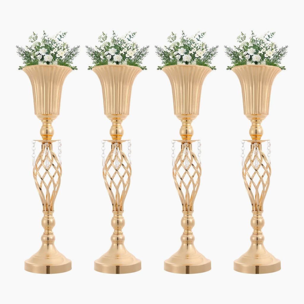 4 Pcs Floral Vases, Floral Decoration Vases, Centerpiece For Table Decoration