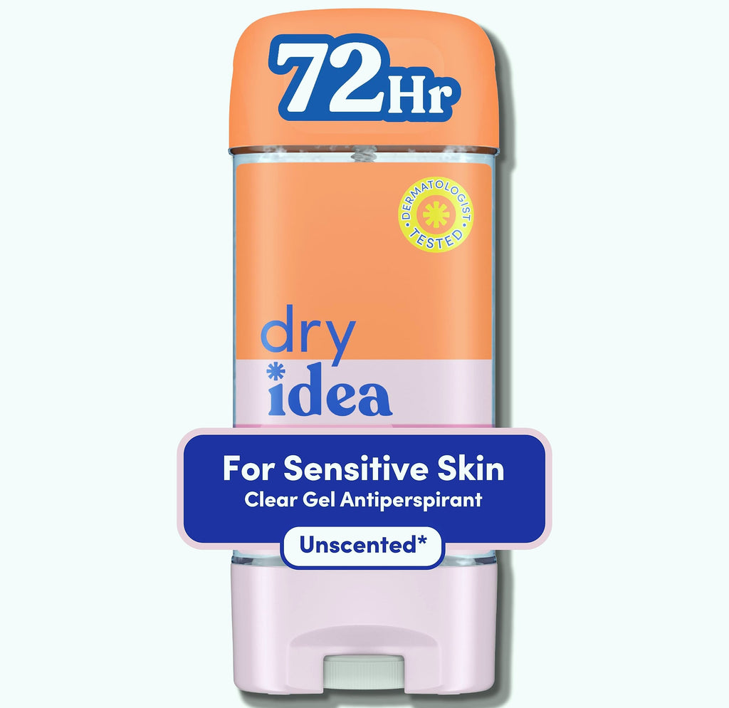 Dry Idea Gel Deodorant for Women, Unscented, 3 oz (Pack of 6)