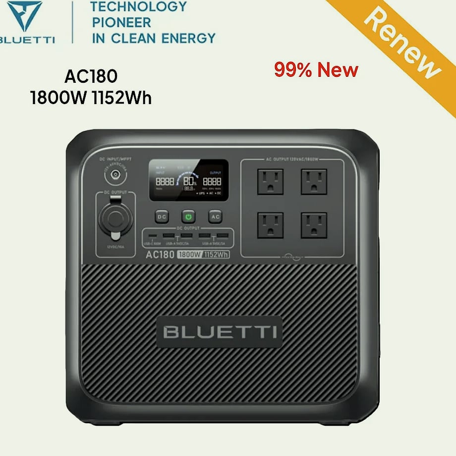BLUETTI AC180 Portable Power Station 1800W 1152Wh