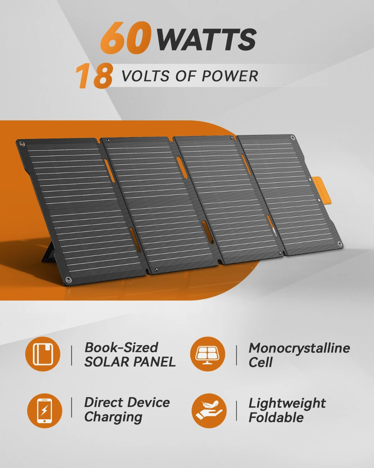 BALDR Solar generator 300W Portable Power Station with 60W solar panel included