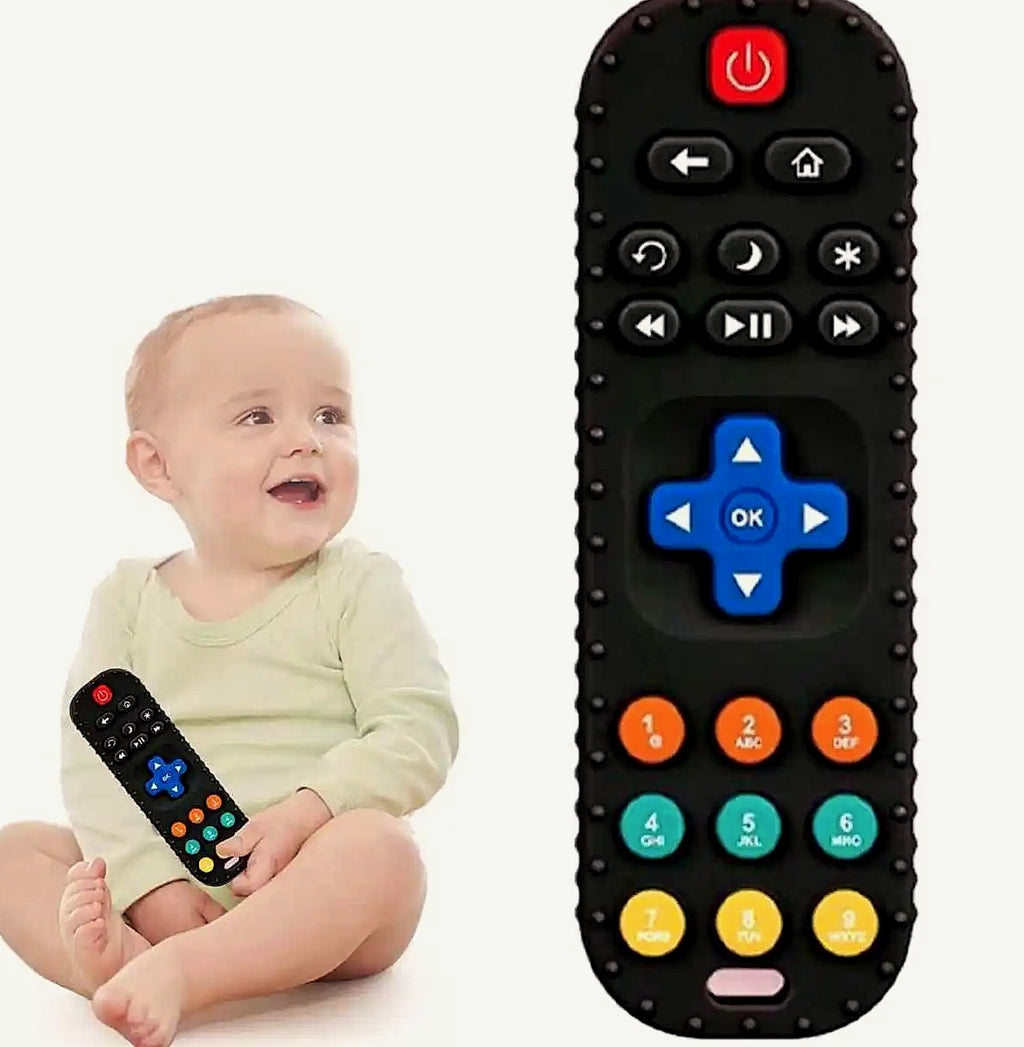 Baby TV Remote Control Teething Toy for 0-12 Months