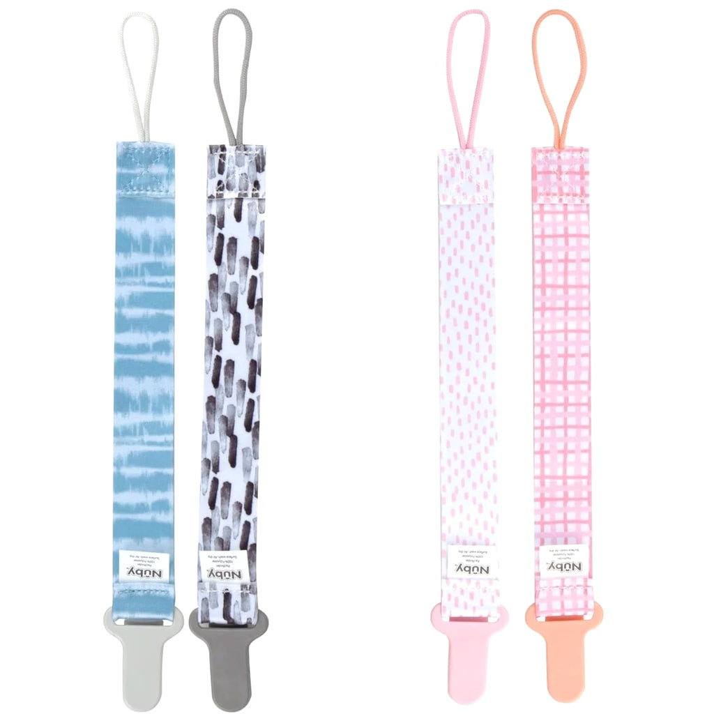 Nuby Infant's 2-Pack Pacifinder Pacifier Clips Colors May Vary Multicolor