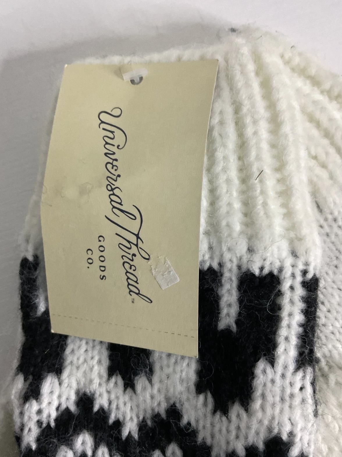 Universal Thread Women's Knit Mittens Winter Gloves and Black Scarf