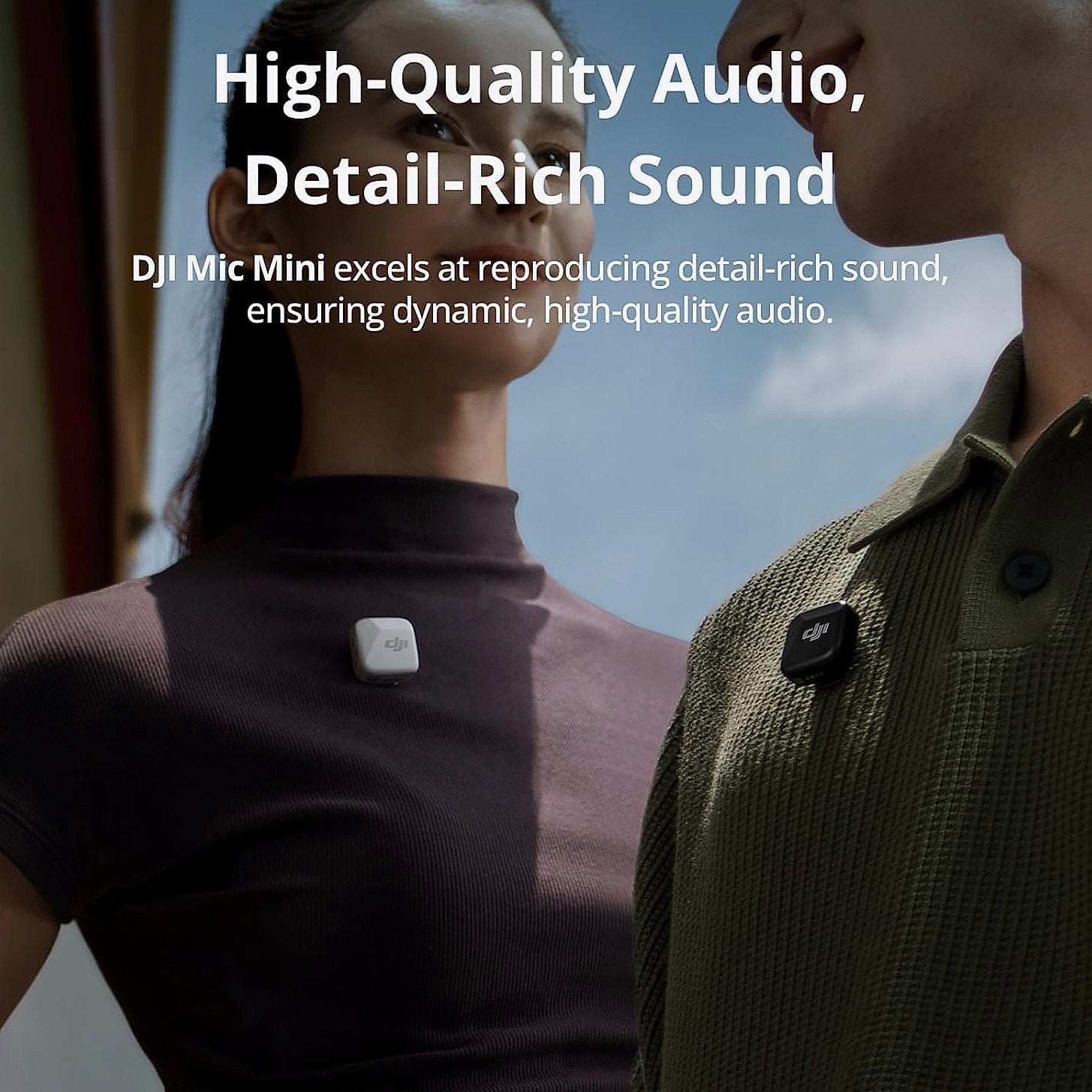DJI Mic Mini wireless lavalier microphone system for iPhone and Android