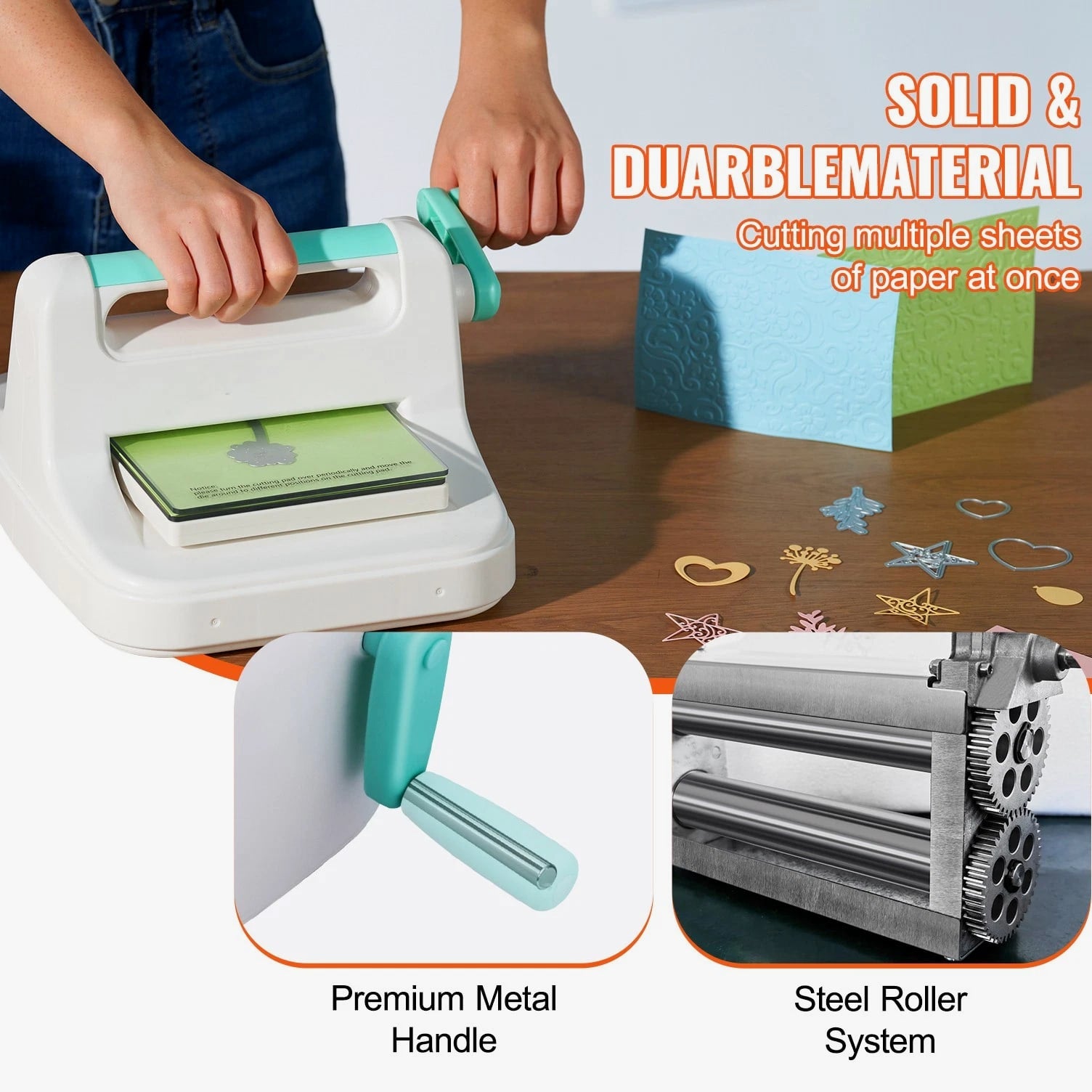 Manual Die Cutting Embossing Machine 6" Opening For Art Craft Scrapbooking