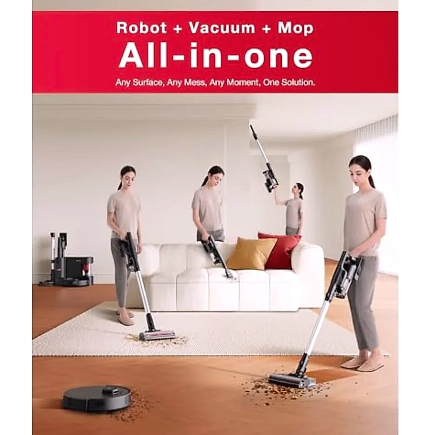 SHXI C12 Combo cordless stick vacuum with robot mopping