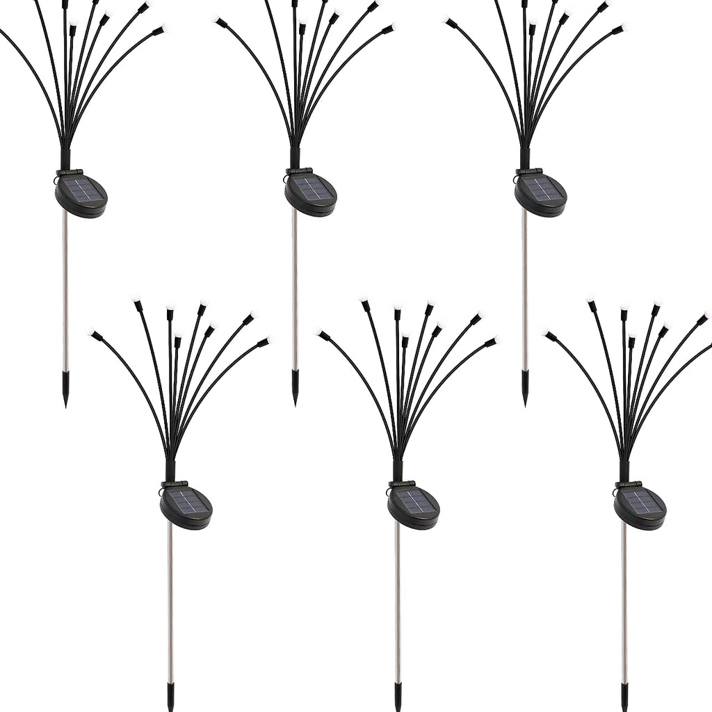 8-Head Solar Firefly Stake Lights, Outdoor Garden Decoration