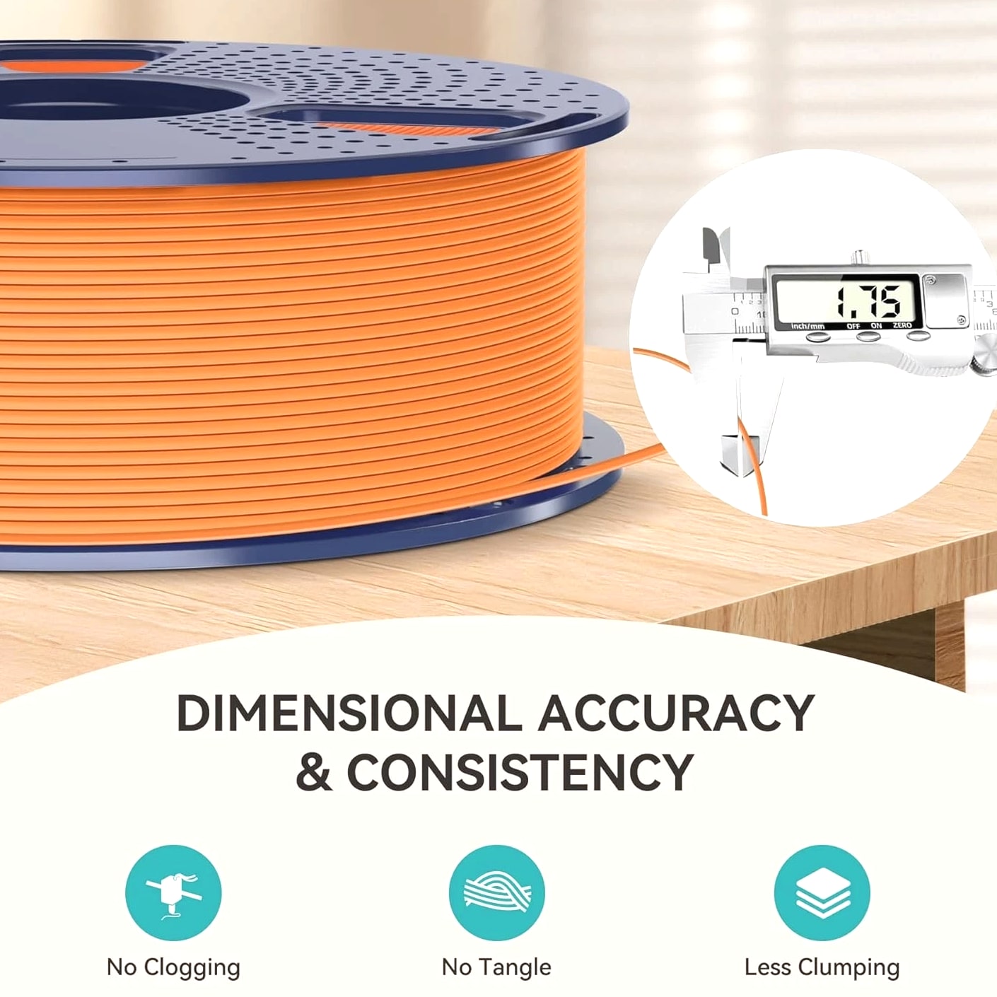High-Quality 10KG PLA Filament 1.75mm - Matte Texture, 10 Colors, Easy Print