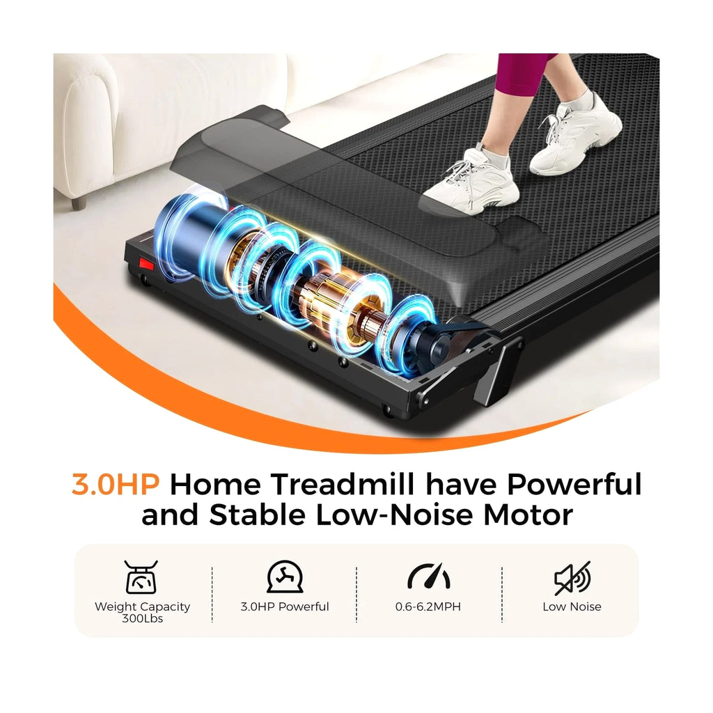 Aiteid Treadmill with Incline, 3.0HP Small Treadmills for Home, Portable Electric