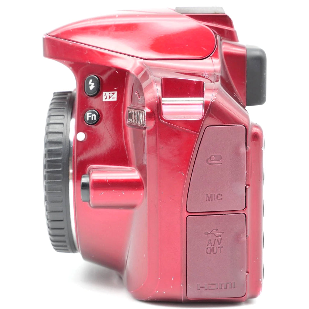 Nikon D3300 Digital SLR Camera - Red (Body Only) #071