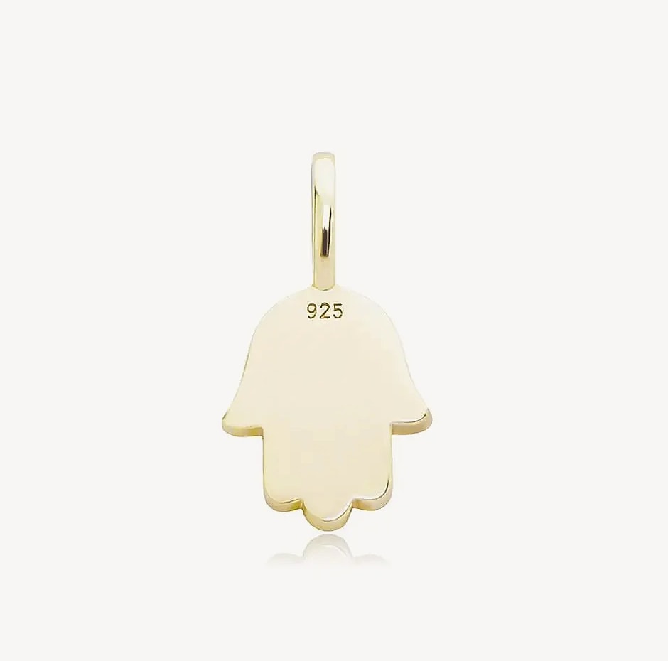 TOPGRILLZ 925 Sterling Silver Hand Pendant Cubic Zirconia