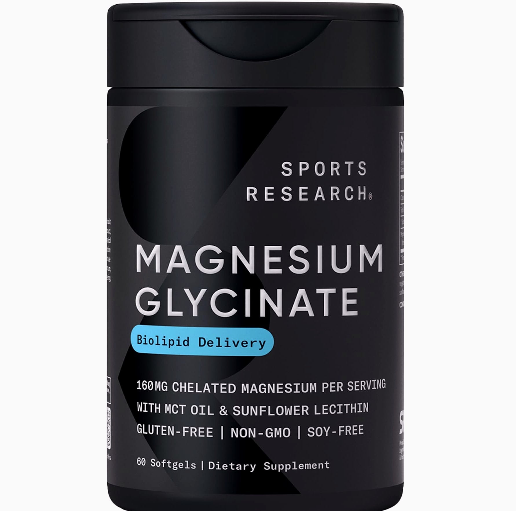 Sports Research Magnesium Glycinate 160mg Sleep Support