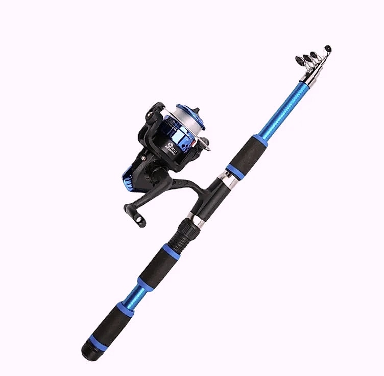 JSFUN Telescopic Fishing Rod and Spinning Reel Travel Kit