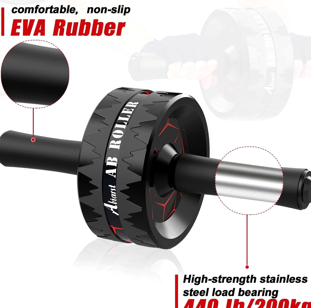 Ab Roller Wheel, Abs Workout Equipment for Abdominal & Core Strength Training, H