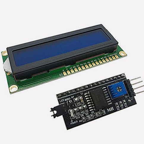 IndustrialField 1602 16x2 HD44780 LCD Display with I2C Adapter
