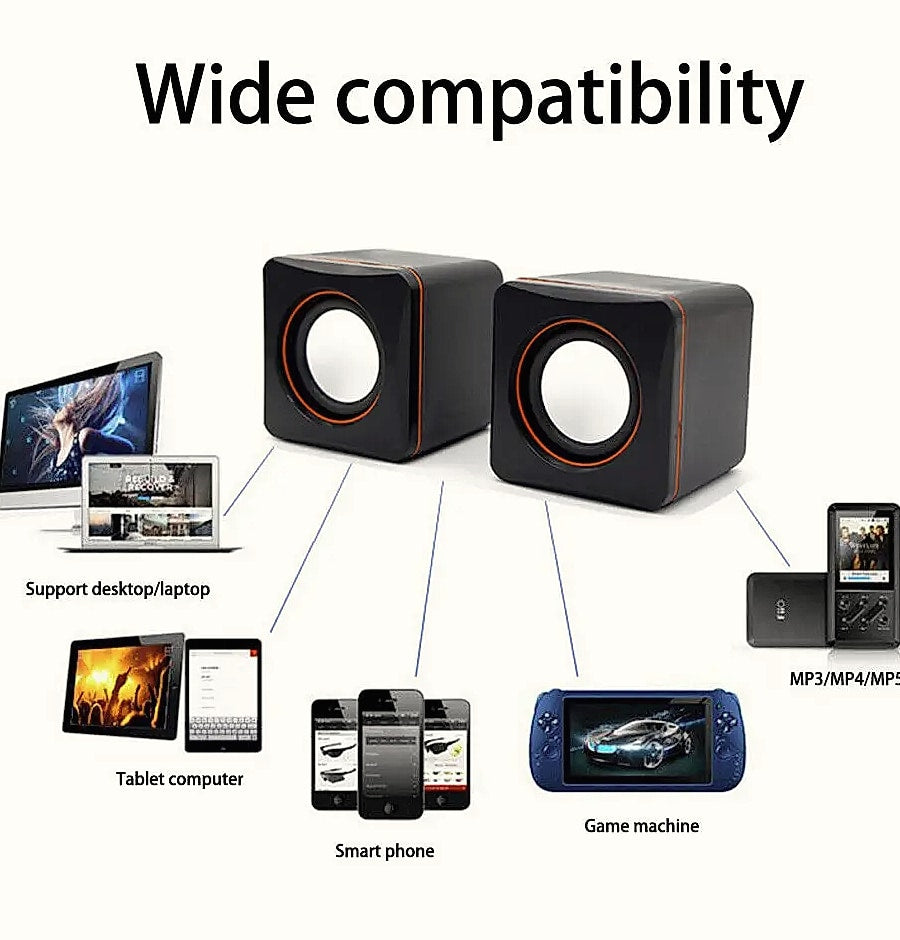 DUTRIEUX Mini USB Stereo Speaker System for Laptops