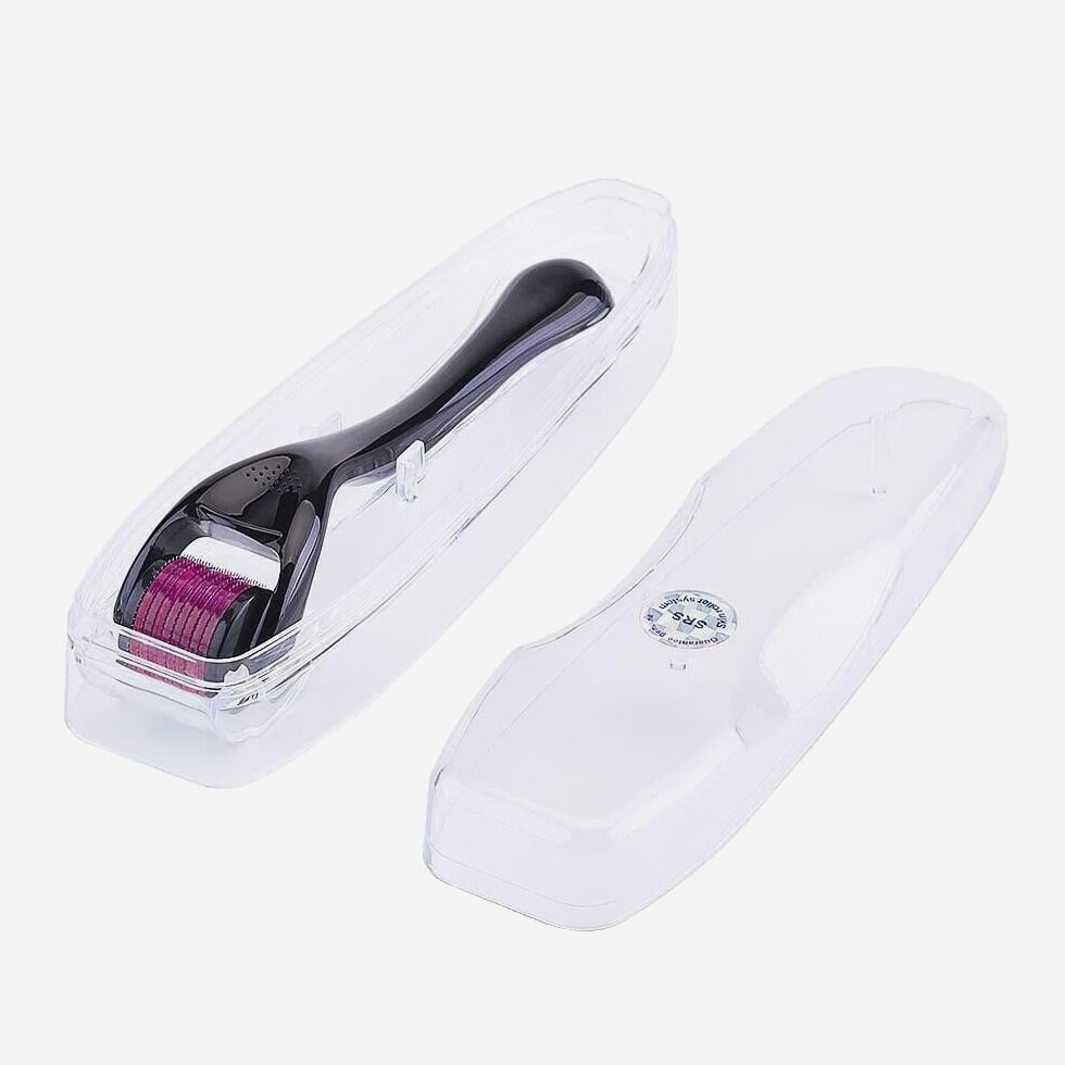 Beard Derma Roller For Hair Loss, Beard Growth - Titanium, Fast Shipping