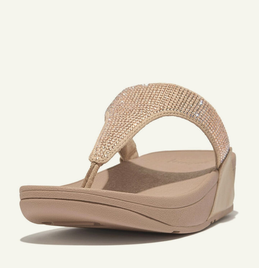 FitFlop Women's Lulu Crystal Toe-Post Sandal