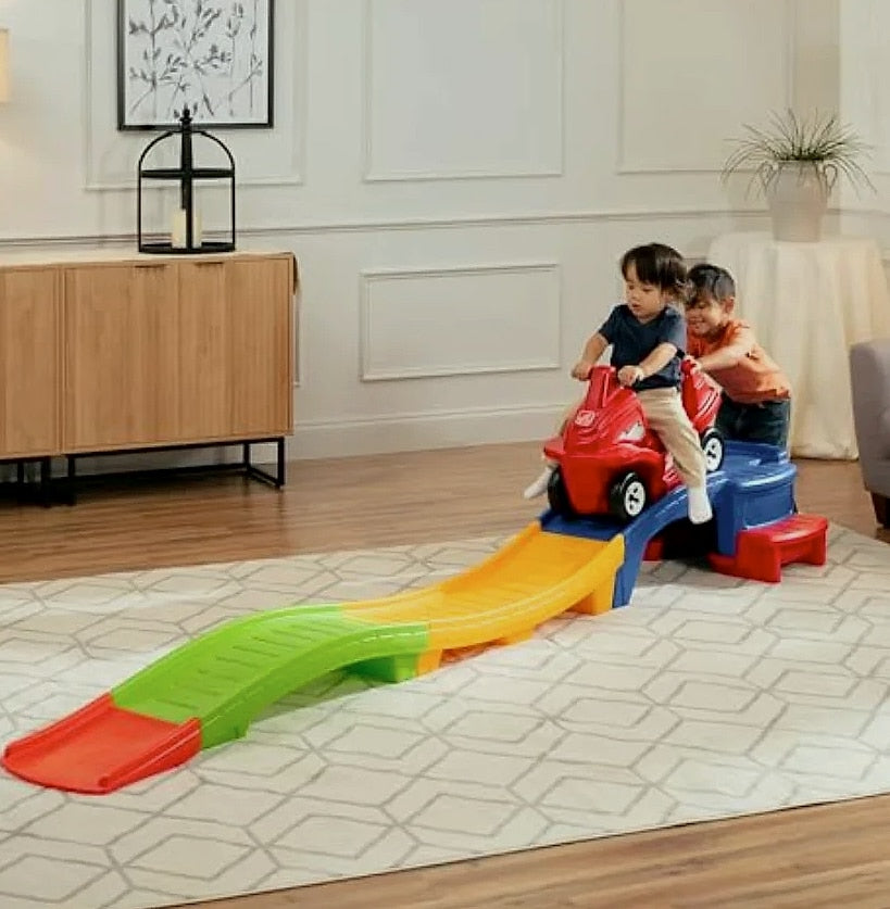 SHXI Toddler Ride-On Roller Coaster with 9 ft Track