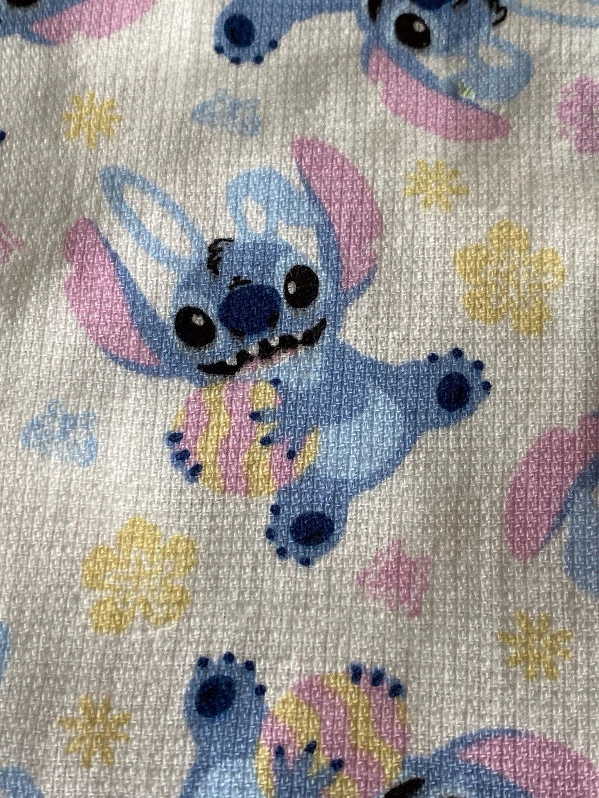 2 Pack Disney Stitch Hand Kitchen Towels Easter Eggs Spring 16 X 26” NEW