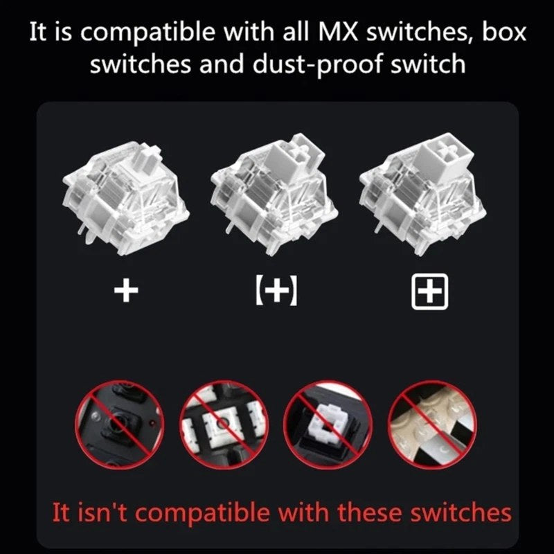 Translucent Side Printed Keycap Set For 136Keys Mechanical Keyboard Keycaps