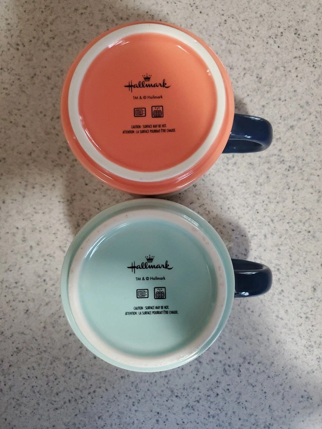 Set of 2 Hallmark Love You & Love You More Mug Pair Couples Cup New In Box