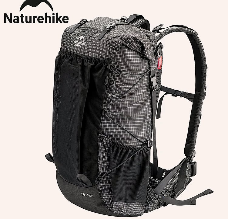 Naturehike 60+5L Mountain Backpack Hiking Travel Bag