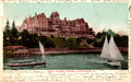 Vintage Postcard 1906 Hotel Tacoma Washington Sailboat Water View