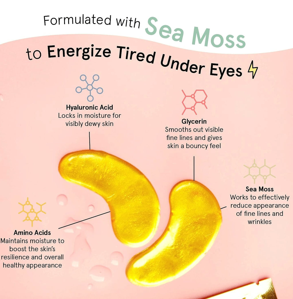 Grace & Stella Gold Under Eye Mask for Dark Circles, 24 Pairs