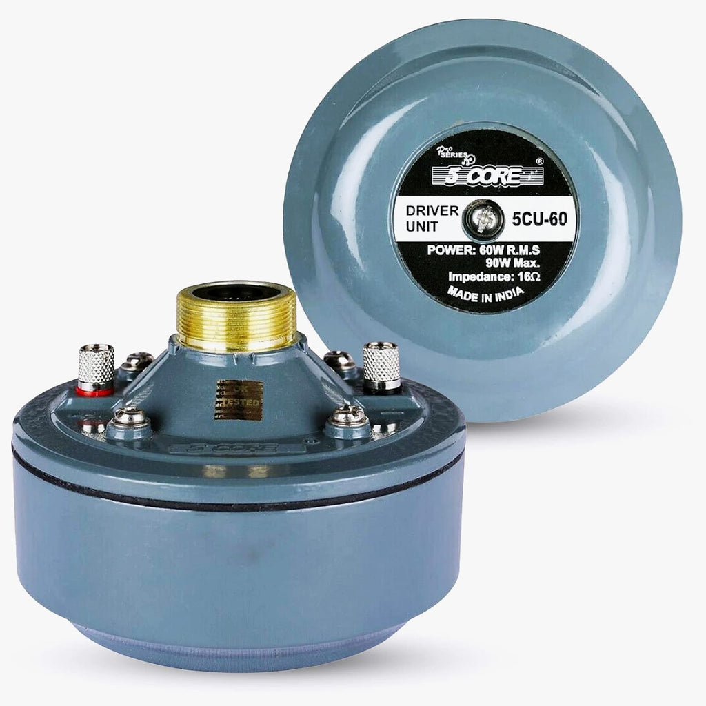 5 Core 2 Inch Compression Driver Horn Tweeter 600W