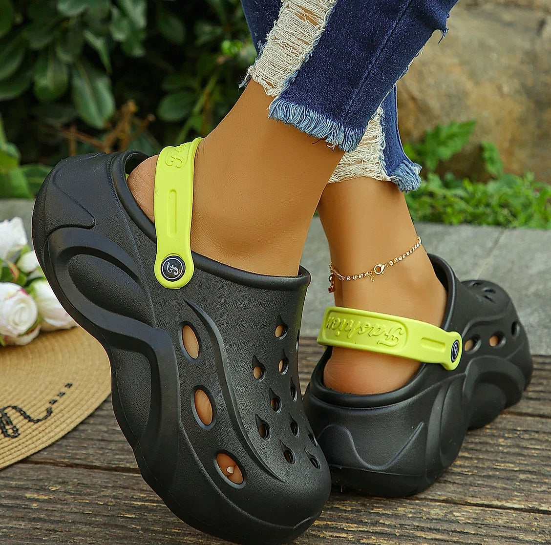Women's Chunky Platform Sandals with Thick EVA Sole